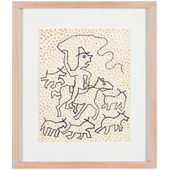 Man with Whip and Sacred Cows